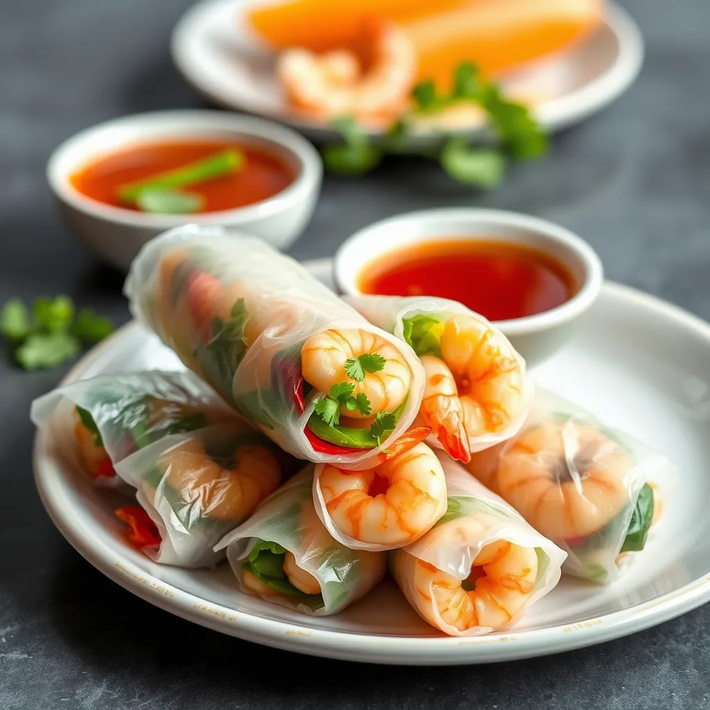 Spring rolls z krewetkami – przekąska prosto z Tajlandii
