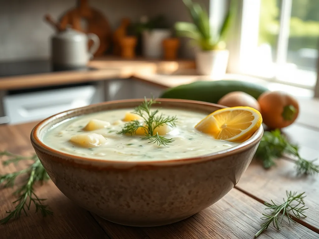 Ile kalorii ma zupa ogórkowa z ziemniakami i śmietaną?