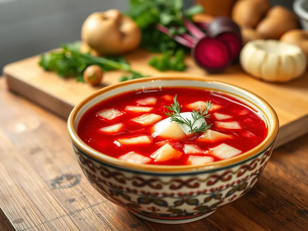 Ile kalorii ma barszcz czerwony z ziemniakami?